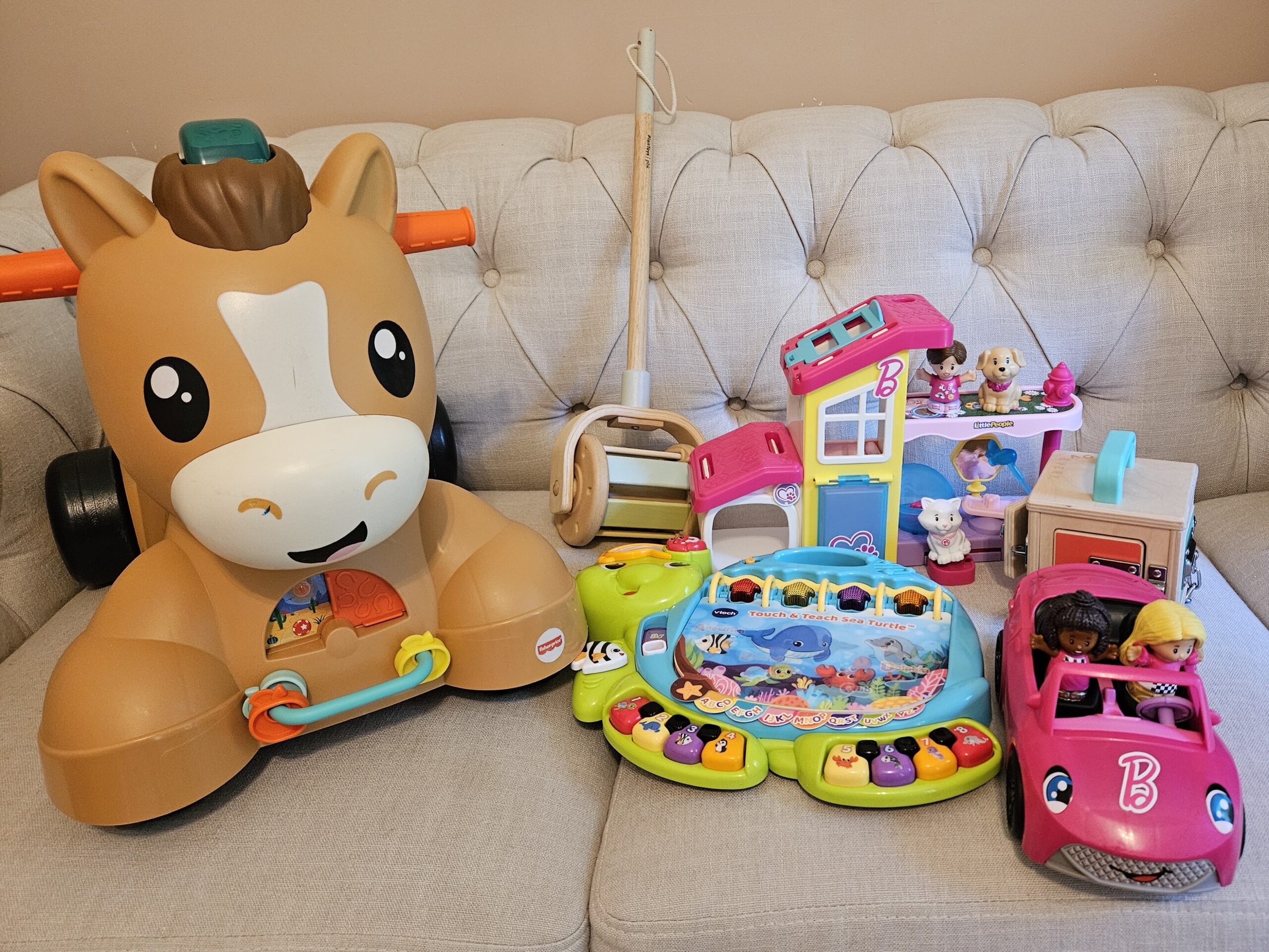 bundle of toys available for rent