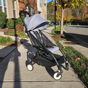 Stokke Yoyo Stroller on sidewalk outside